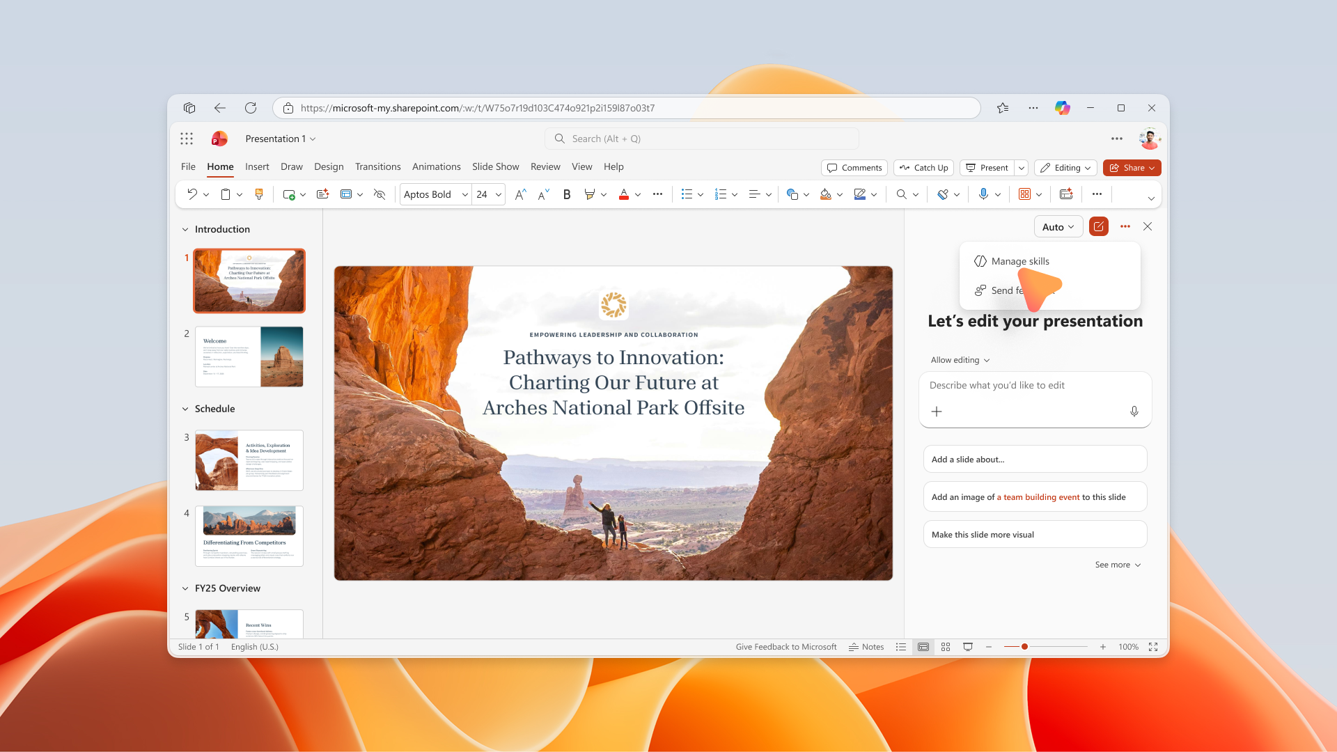 user settings