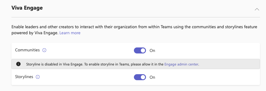 user settings