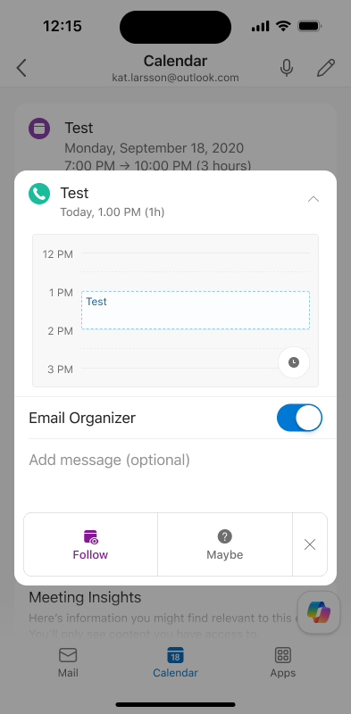 user settings