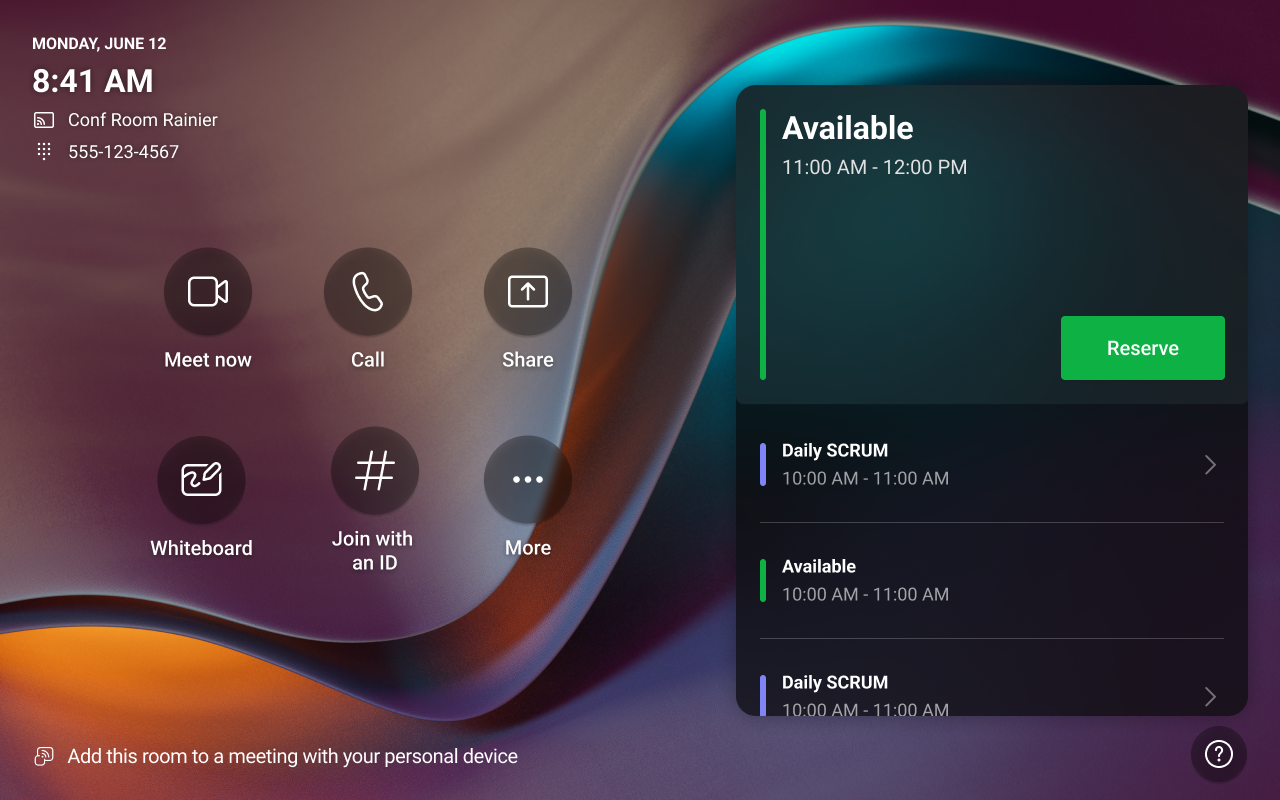 user settings
